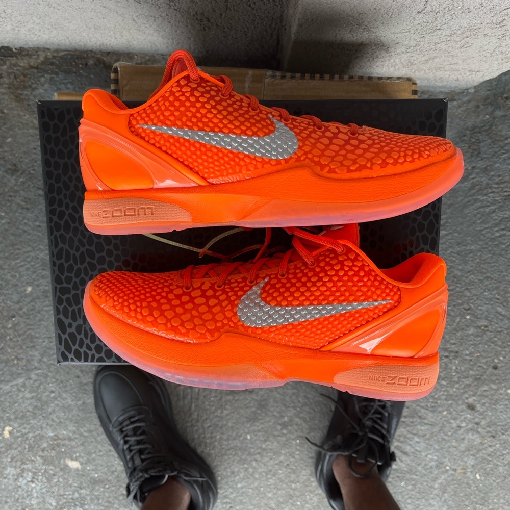 Nike Kobe 6 Protro WNBA All-Stars Total Orange Metallic Silver New Release